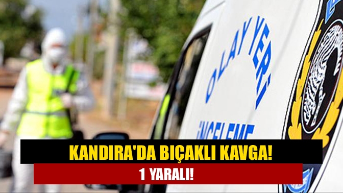 Kandıra kerpe halk plajında bıçaklı kavga.  çıkan kavgada 1