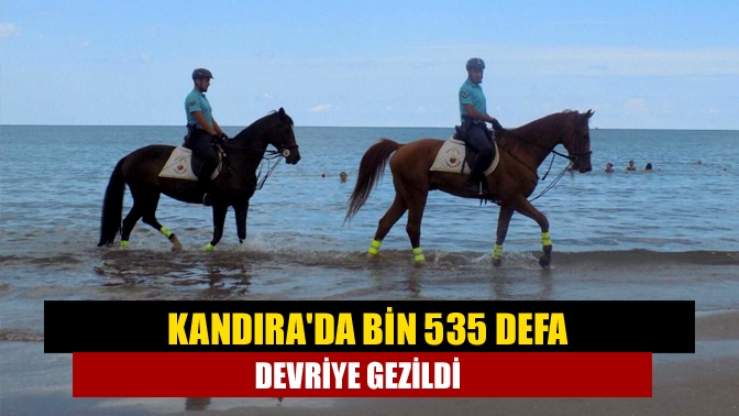 Kocaeli Valiliği, turistik yerlerde bugüne kadar toplam kaç ekip devriye