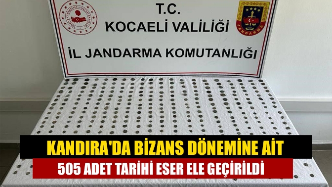 Kandıra'da düzenlenen operasyonda 498 adet sikke ve 7 adet tarihi
