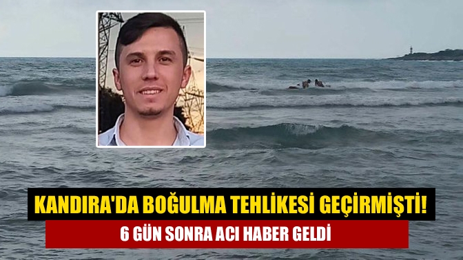 Kandıra'da 6 gün önce Cebeci plajda denize girip, boğulma tehlikesi