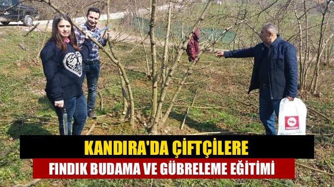 Kandıra ilçe Tarım ve Orman Müdürlüğü teknik personelleri tarafından çiftçilerimize