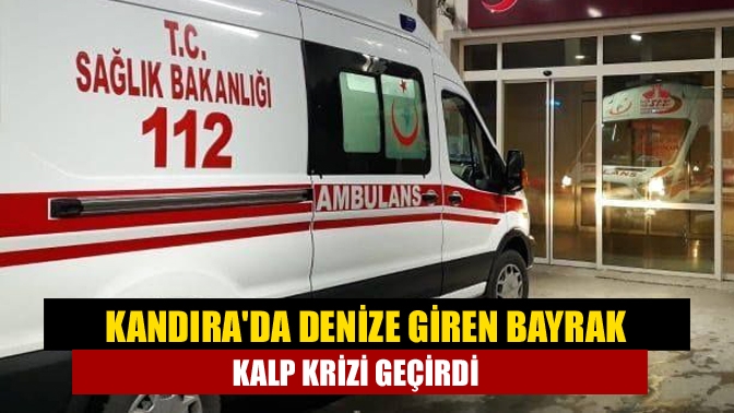 Kandıra'da denize giren Muhammet Bayrak (45), sudan çıktıktan hemen sonra