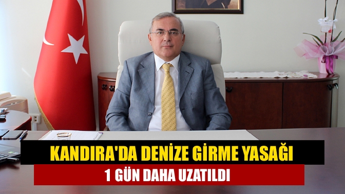 Kandıra Kaymakamı Mehmet Ünal'ın kararı ile Kandıra sahillerindeki olumsuz hava/deniz