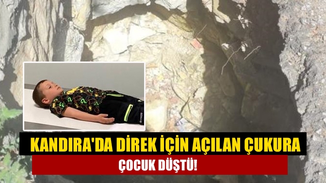 Kandıra Çerçilli Köyünde yaşanan olayda, Aydınlatma direği dikmek için taşeron