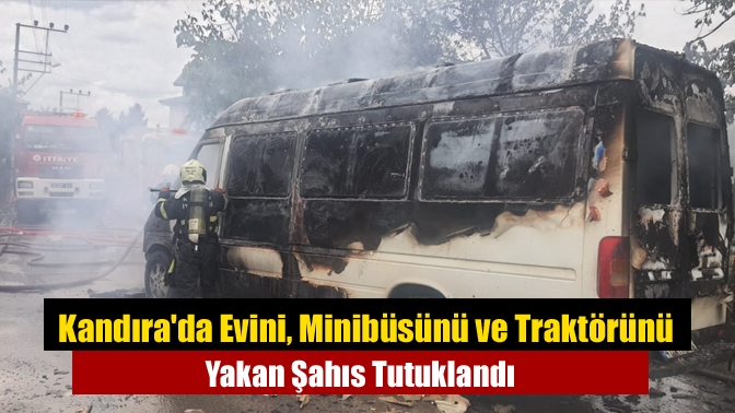 Kandıra Hacımazlı Köyü’nde, yaşadığı sorunlar nedeniyle Rıfat D., evini, minibüsünü