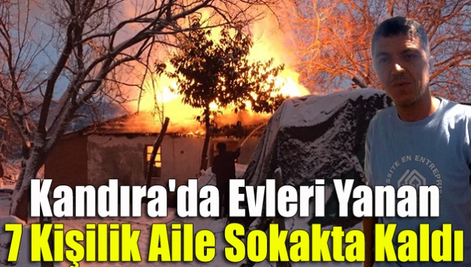 Kandıra Karaağaç Köyü Kaynak Mahallesi’nde bir evde çıkan yangın itfaiye