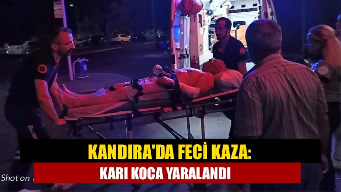 Kandıra Safalı yolunda direksiyon hakimiyetini kaybeden otomobilin şarampole devrilmesi sonucu