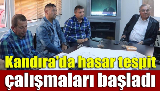 Kandıra'da su baskınlarına neden olan kuvvetli yağışın ardından hasar tespit
