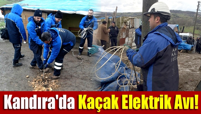Usulsüz elektrik kullandığı tespit edilen mahalleye polis destekli yapılan operasyonda,