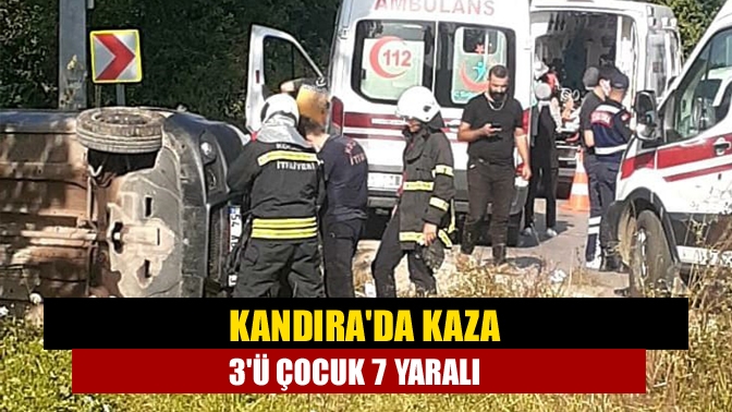 Kandıra Kurtyeri mevkisinde meydana gelen trafik kazasında 3'ü çocuk olmak