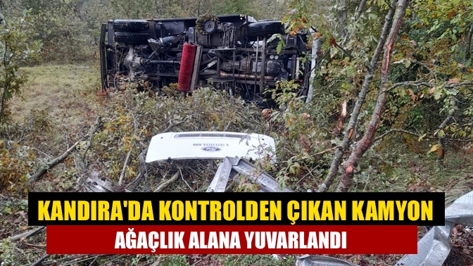 Kandıra Beyce yolunda meydana gelen trafik kazasında, belediyeye ait yol