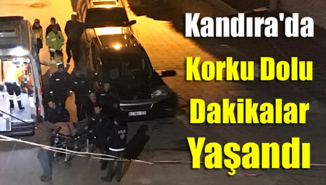 Kandıra Çarşı Mahallesi'nde korku dolu dakikalar yaşandı. Elinde kesici bir