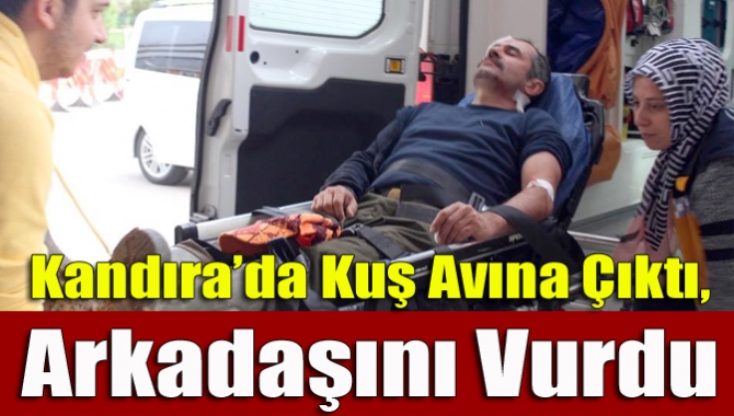 Kandıra ilçesinde ormanlık alanda kuş avlarken, arkadaşlarından birisinin ateşlediği saçmalardan
