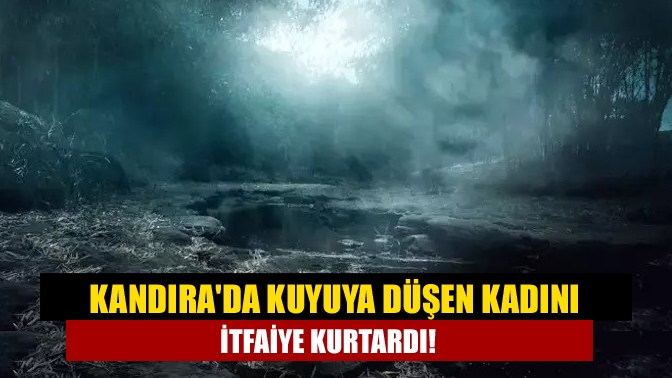 Kandıra'da bir kadın ormanlık alanda su kuyusuna düştü. Olay yerine
