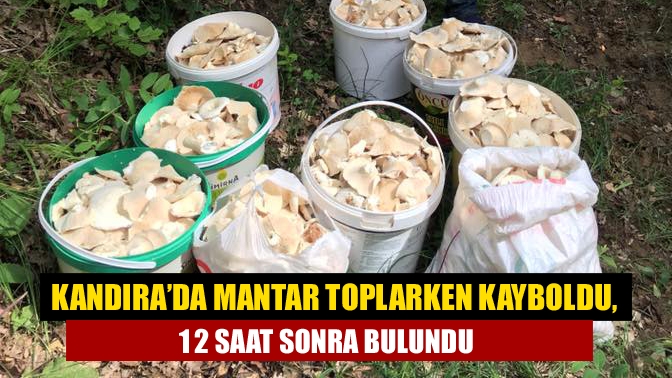 Kandıra ilçesinde, mantar toplarken kaybolan Osman B. (48), yaklaşık 12