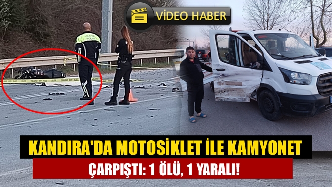 Kandıra kara üzüm mevkiinde meydana gelen trafik kazasında bir kişi