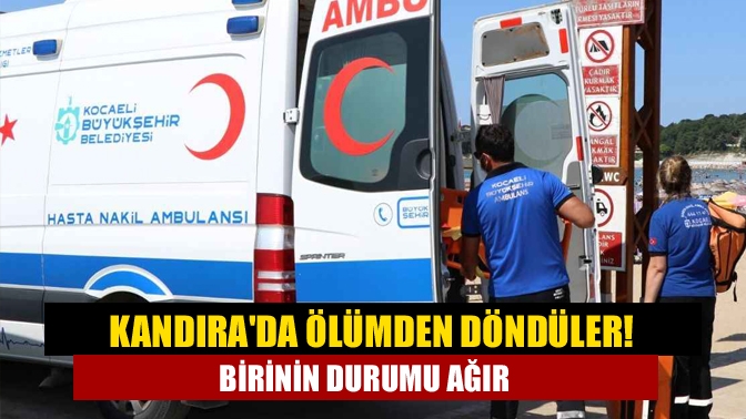 İstanbul'dan denize girmek üzere Kandıra Cebeci'ye gelen 3 arkadaş, bir