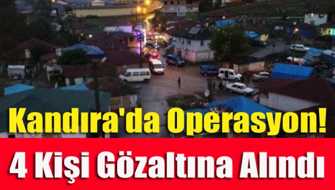Kandıra'da hırsızlık şüphelilerinin yakalanması için şafak vakti operasyon düzenlendi. Drone