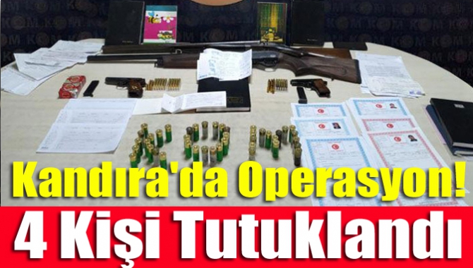 Kandıra'da tefecilik yaptıkları belirlenen şahıslara yönelik düzenlenen operasyonda gözaltına alınan