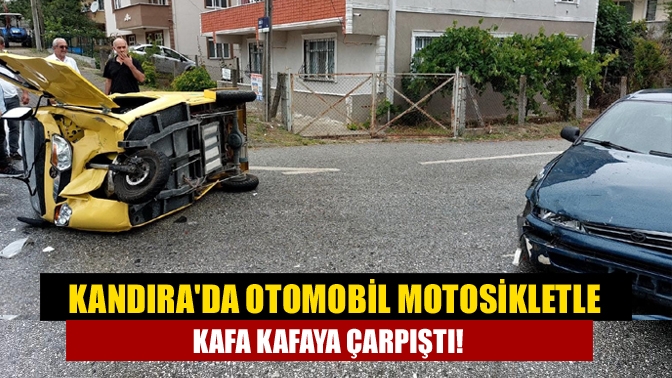 Kandıra meydana gelen trafik kazasında, hususi bir otomobil ile 3