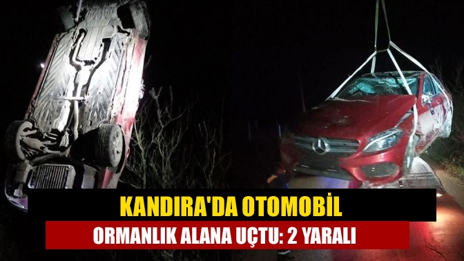 Kandıra Tatarahmet  Köyü'nde seyir halinde olan lüks otomobil, virajı