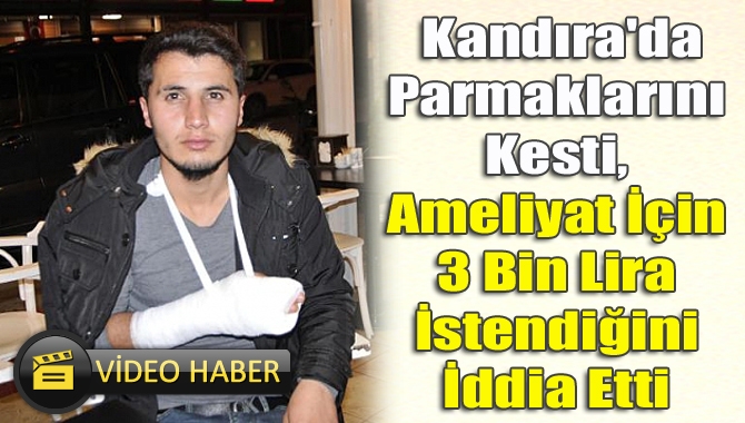 Kandıra'da ağaç kesme motoruyla parmaklarının bir bölümünü kesen 21 yaşındaki