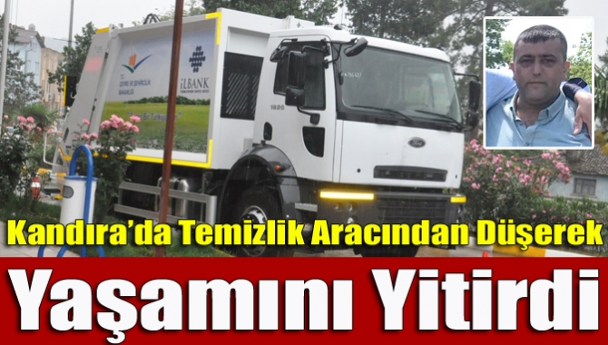Çöp aracının arkasında durduğu sırada dengesini kaybederek yere düşen Yunus
