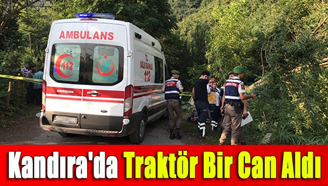 Kandıra İncecik köyünde devrilen traktörün altında kalan bir kişi hayatını