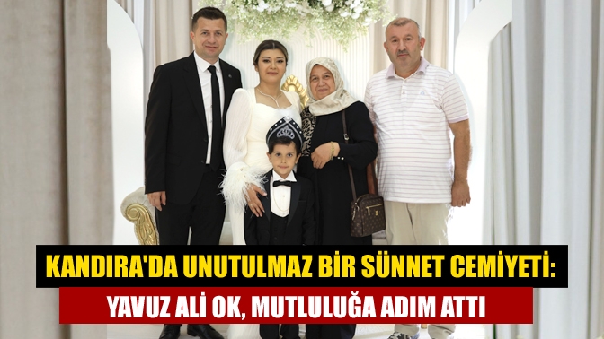 Kandıra Belediye personelleri Gürcan ve Hülya Ok, oğulları Yavuz Ali