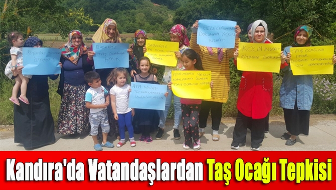 Kandıra'da Kuzey Marmara Otoyolu'na taş ve mıcır sağlanması için açılması