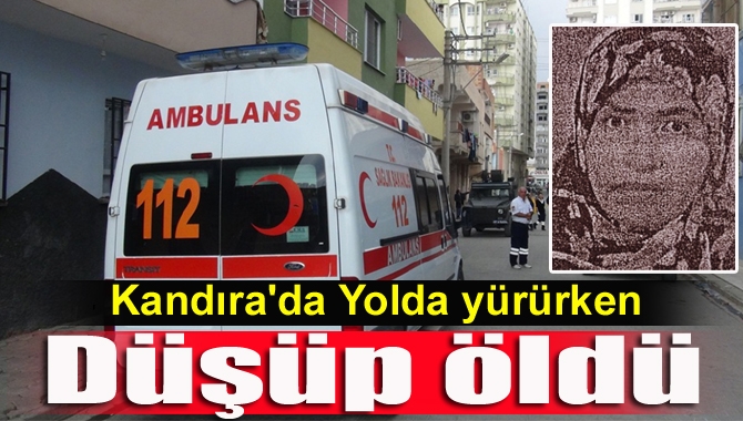 Kandıra Kocakaymaz Kayıplar Köyü'nde, komşusuna yardım etmek için yolda yürürken
dengesini