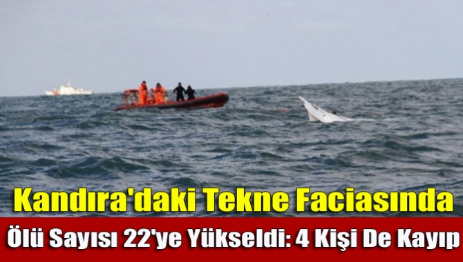 Kefken açıklarında göçmenleri taşıyan balıkçı teknesinin batması sonucunda ölü sayısının