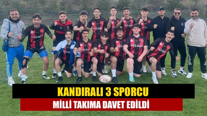 Kandıra Anadolu Lisesi Okul Ragbi takımı oyuncularından 3 sporcu, Türkiye
