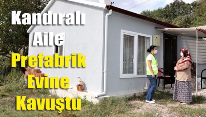 İhtiyaç sahiplerine prefabrik ev desteği sağlayan Kocaeli Büyükşehir Belediyesi, Kandıralı