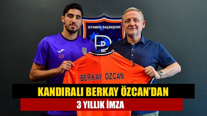Başakşehir forması giyen başarılı orta saha oyuncusu Kandıralı Berkay Özcan