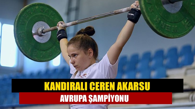 Kocaeli Kağıtspor’un milli haltercisi Kandıralı Ceren Akarsu Polonya’da yapılan Avrupa