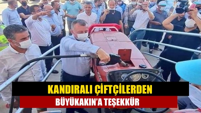 Kandıralı çiftçiler adına Ziraat Odası yöneticileri, Başkan Büyükakın’a desteklerinden dolayı