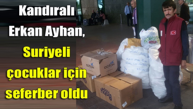 Yaptığı yardımlarla takdir toplayan Kandıralı Erkan Ayhan, kış mevsimi öncesi