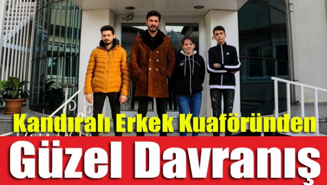 Kandıra'nın en eski erkek kuaförlerinden biri olan Işık Uysal gerçekleştirdiği
