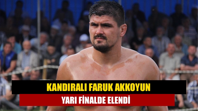 Tarihi Kırkpınar Yağlı Güreşleri'nde yarı final müsabakalarında Kağıtsporlu Faruk Akkoyun