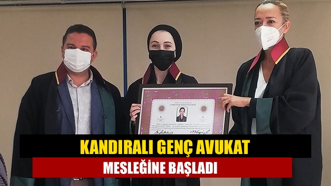 Kandıra’nın tanınmış simalarından İsmail Uzun’un kızı Zeynep Uzun, avukatlık mazbatasını