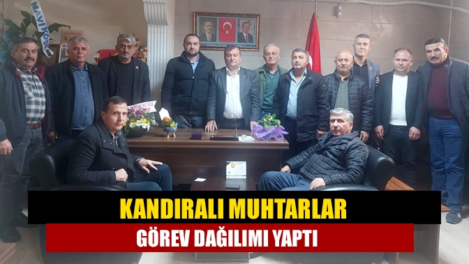 Türkiye Muhtarlar Derneği Kandıra Şube Başkanı Adnan Kaçan, yeni yönetimi