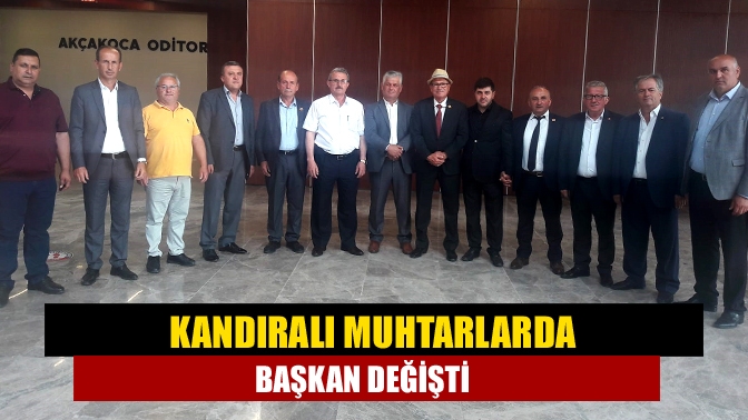 Kandıra Muhtarlar Derneği’nin yeni başkanı Yüksel Horos oldu.