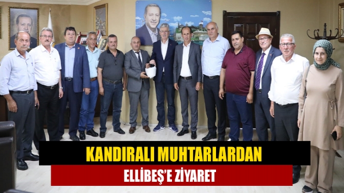 Kandıra Muhtarlar Derneği Başkanı Yüksel Horos ve beraberindeki muhtarlar, AK