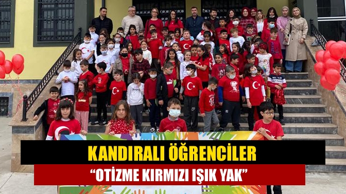Zafer İlkokulu Özel Eğitim Sınıfı öğretmenlerinin öncülüğünde “Otizme Kırmızı Işık