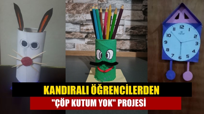 Kandıra Kaymaz Araman İlkokulu öğrencileri, "Çöp Kutum Yok" isimli uluslararası