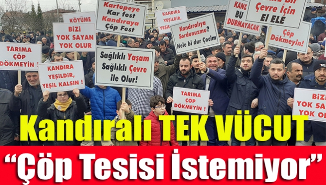 Kandıralılar, Büyükşehir Belediye Başkanı Tahir Büyükakın’ın “Çöp tesisini Kandıra’ya kuracağız”
