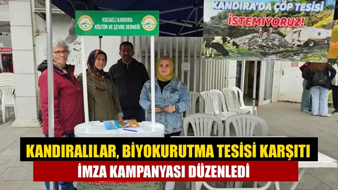 Kandıra Akçakese’de yapılması planlanan Biyokurutma Teknolojili Entegre Tesisi’ne karşı İzmit’te