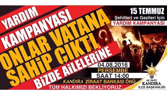 AK Parti Kandıra İlçe Teşkilatı, 15 Temmuz Şehitleri ve Gazileri