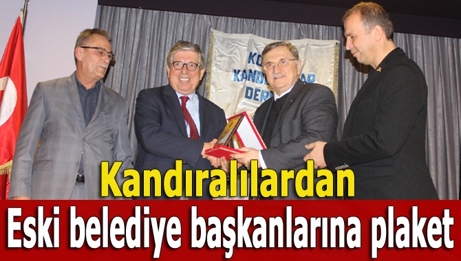 Kocaeli Kandıralılar Derneği, 25. yıl programında Kandıra eski belediye başkanlarına
